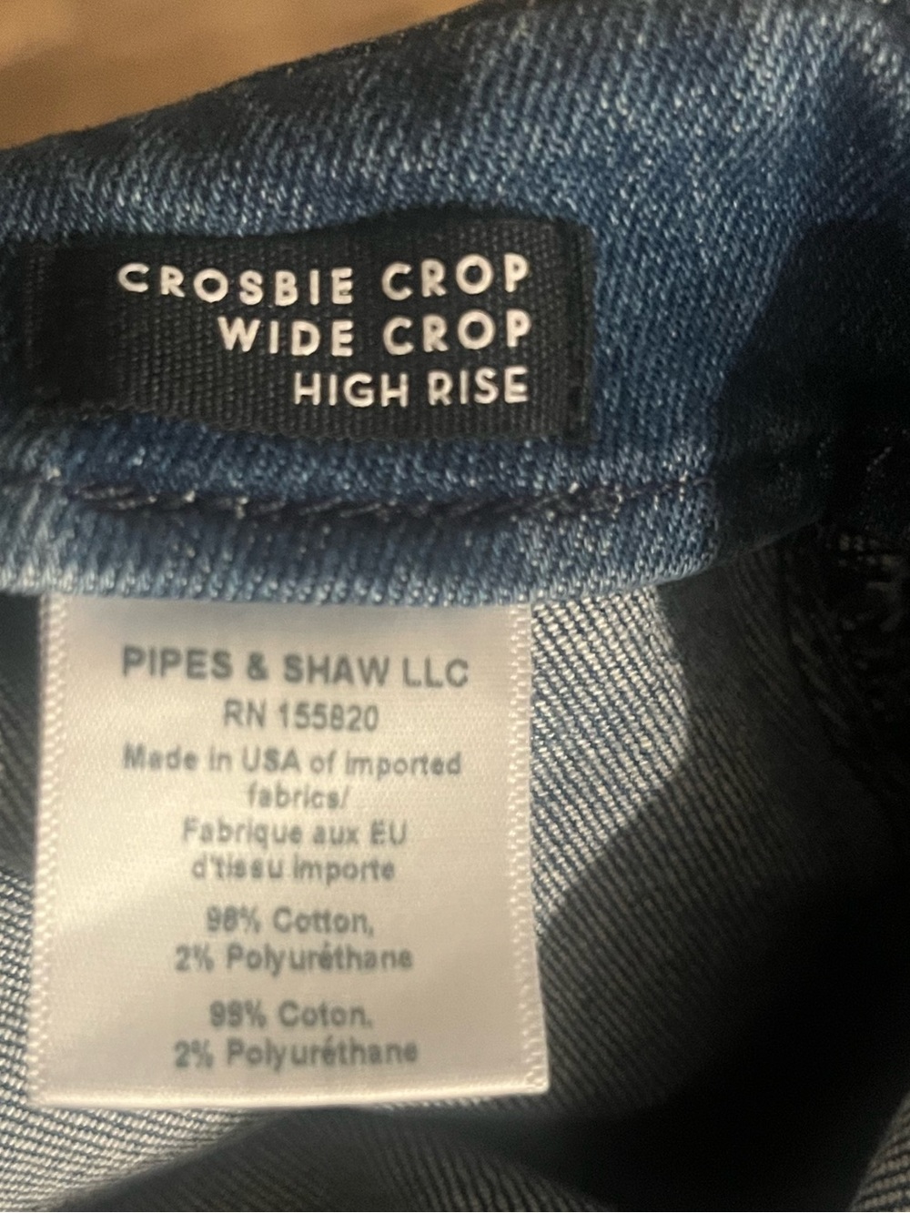 Veronica Beard Crosbie Crop Wide Crop High Rise Jeans - Picture 4 of 4